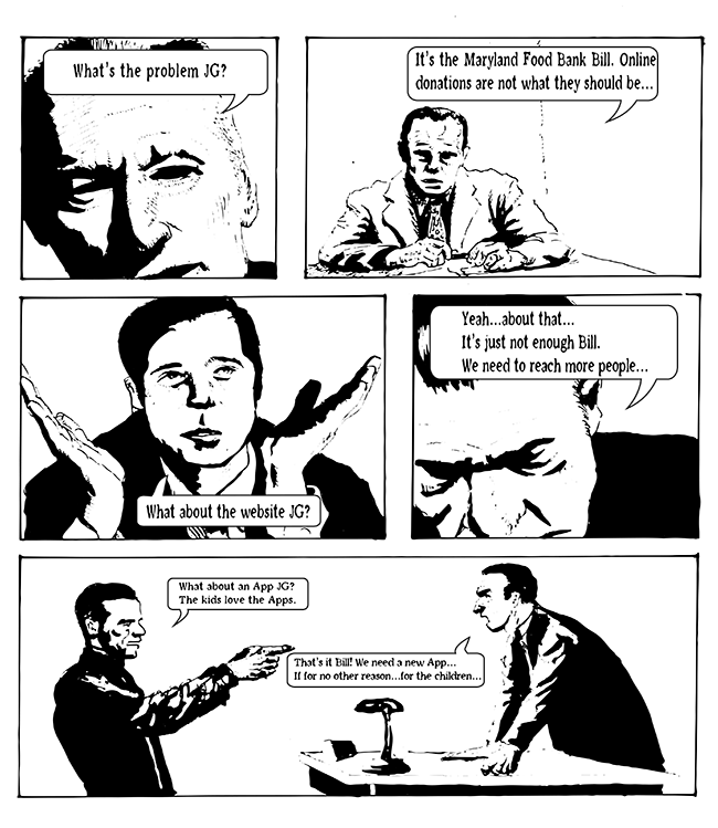 comic page of the understand step in the Design Sprint process